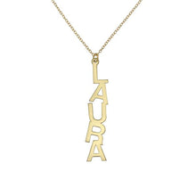 Load image into Gallery viewer, Block Name Drop Necklace