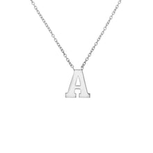 Load image into Gallery viewer, Block initial necklace