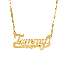 Load image into Gallery viewer, "Tammy" Style Name Necklace