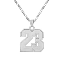 Load image into Gallery viewer, Varsity Number Necklace