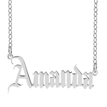 Load image into Gallery viewer, Gothic Name Necklace