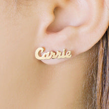 Load image into Gallery viewer, Script Name Earrings