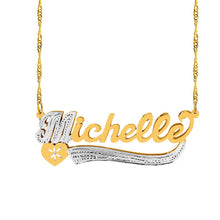 Load image into Gallery viewer, 3 Style Double Plated Name Necklace