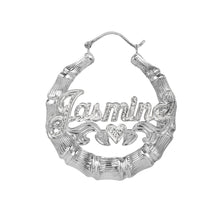Load image into Gallery viewer, Bamboo Name Earrings
