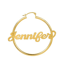 Load image into Gallery viewer, Circled Name Earrings