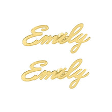 Load image into Gallery viewer, Dainty Script Name Earrings