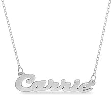 Load image into Gallery viewer, "Carrie" Style Name Necklace