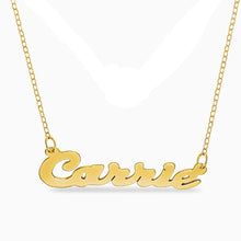 Load image into Gallery viewer, "Carrie" Style Name Necklace